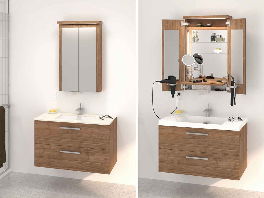 DUO Coiffeuse Ultra Compacte Ouverte Et Fermee M 5 AE T LR RGB 3