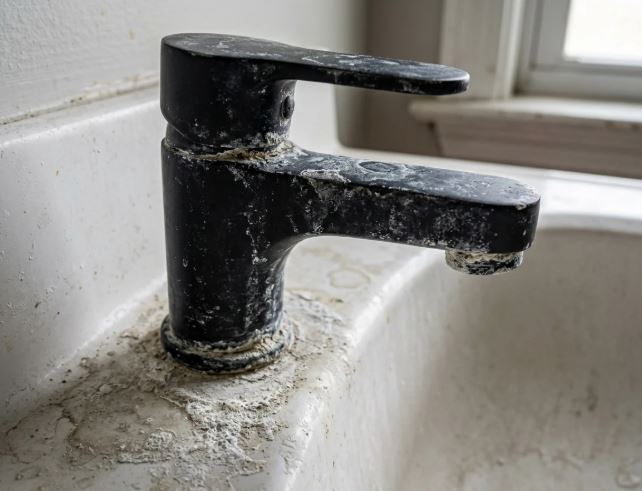 Surfaces mates decoratives qui retiennent le calcaire et ternissent