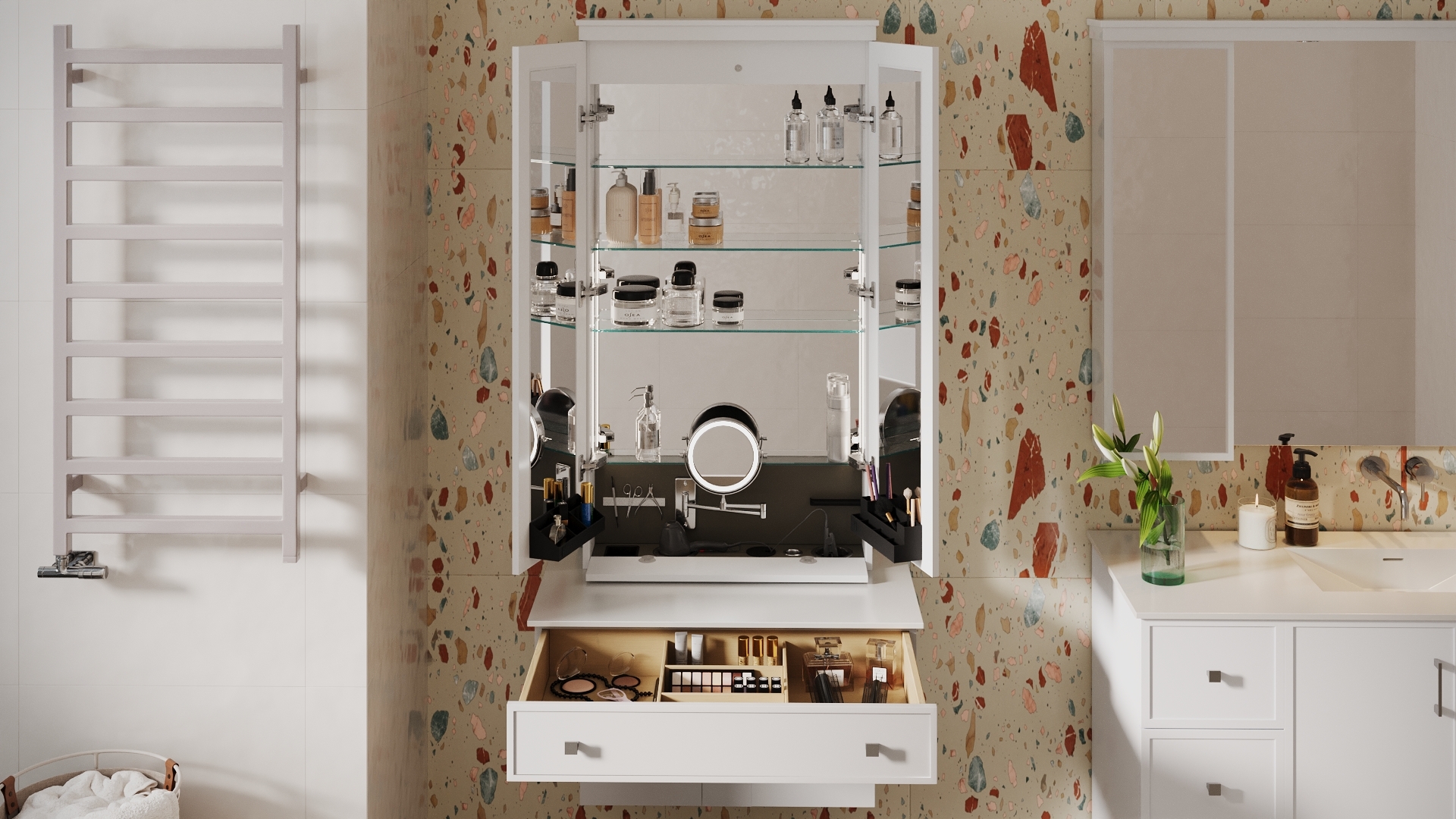 Essentia Frame coiffeuse ouverte S 734 M