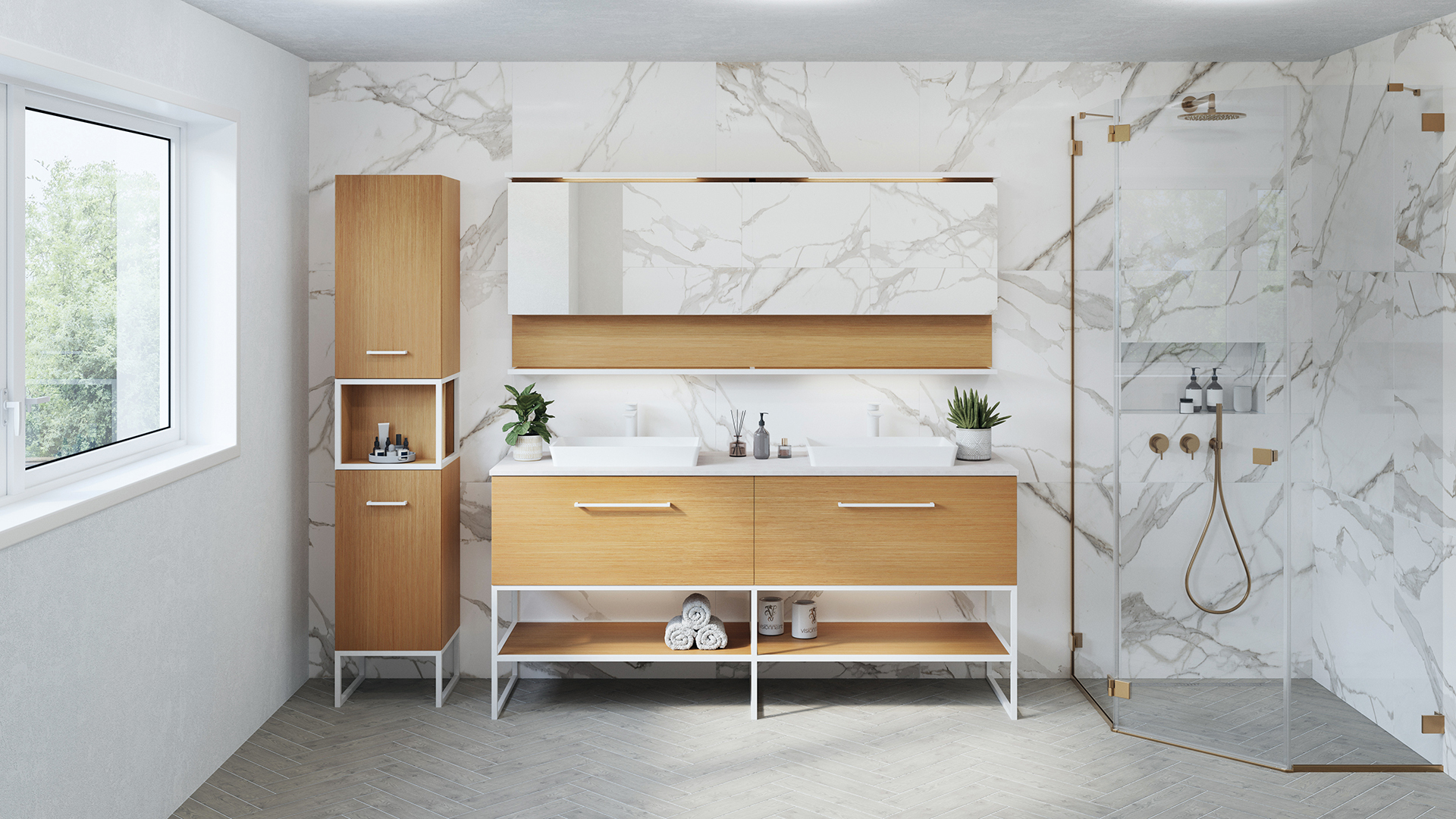 Fuzion blanc double vanity WPO 111 C Q 4011 RGB HR