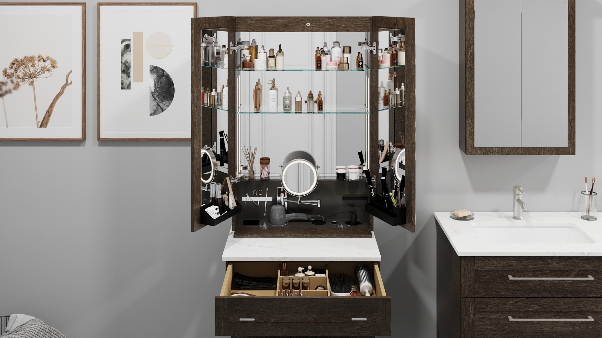 Neolito coiffeuse ouverte WB 138 TC