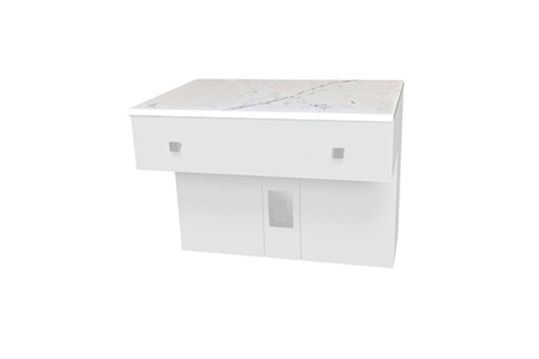 Essentia comptoir quartz bas coiffeuse E0824770