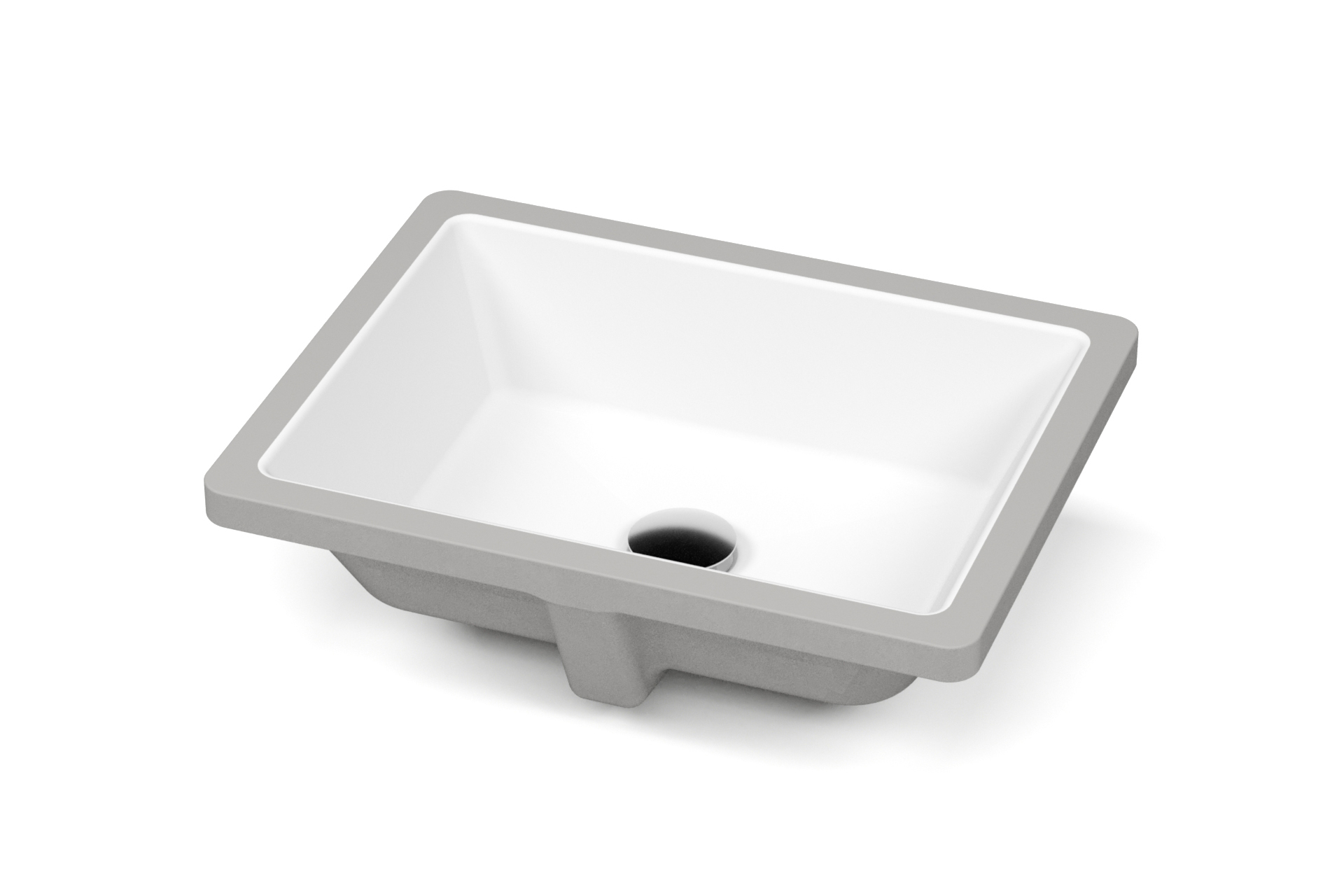 VERSA undermount sink in porcelain with overflow | Vanico-Maronyx