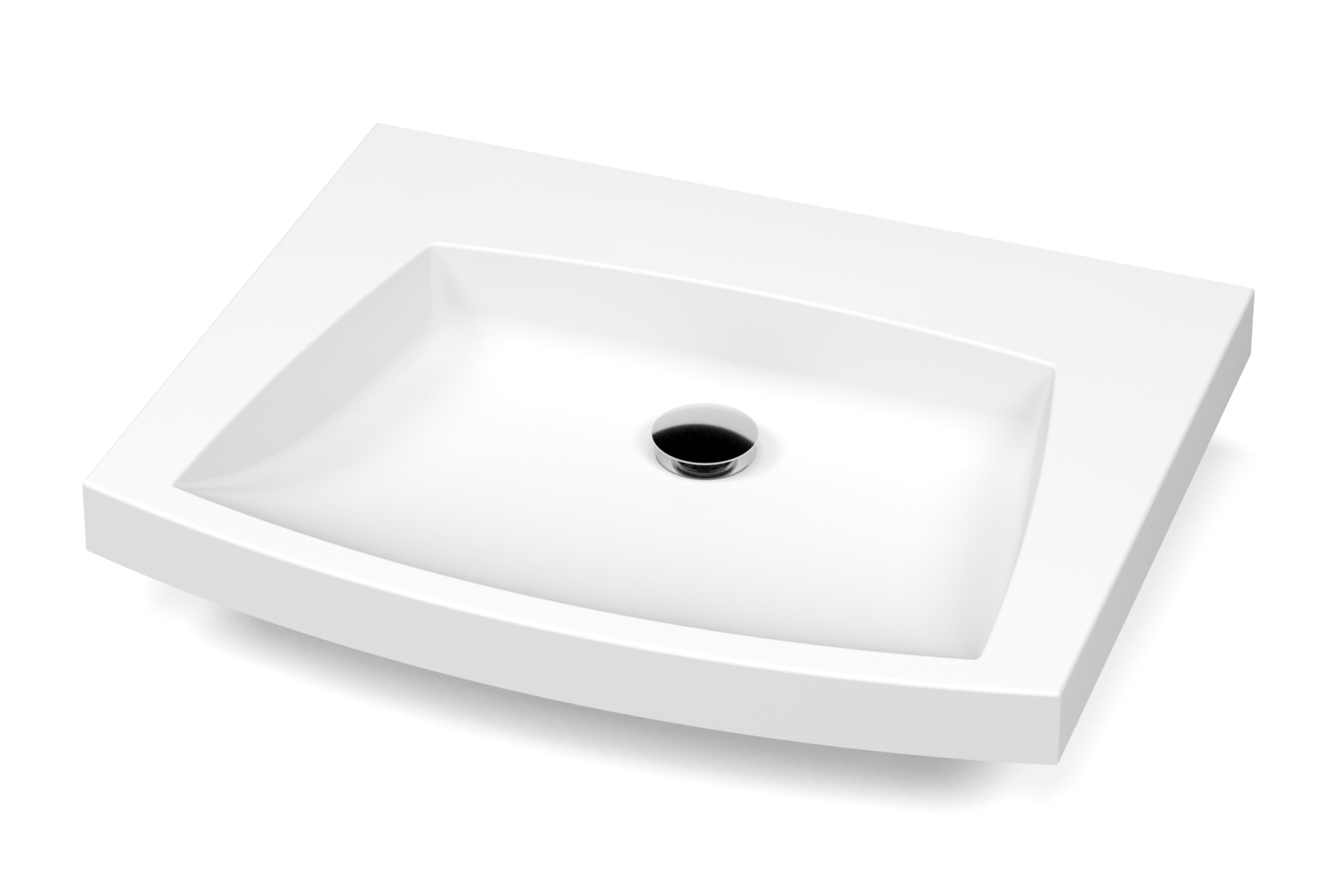 Lavabo encastre Pure Solid Smile 24x19x2 XCSEE24 C angle