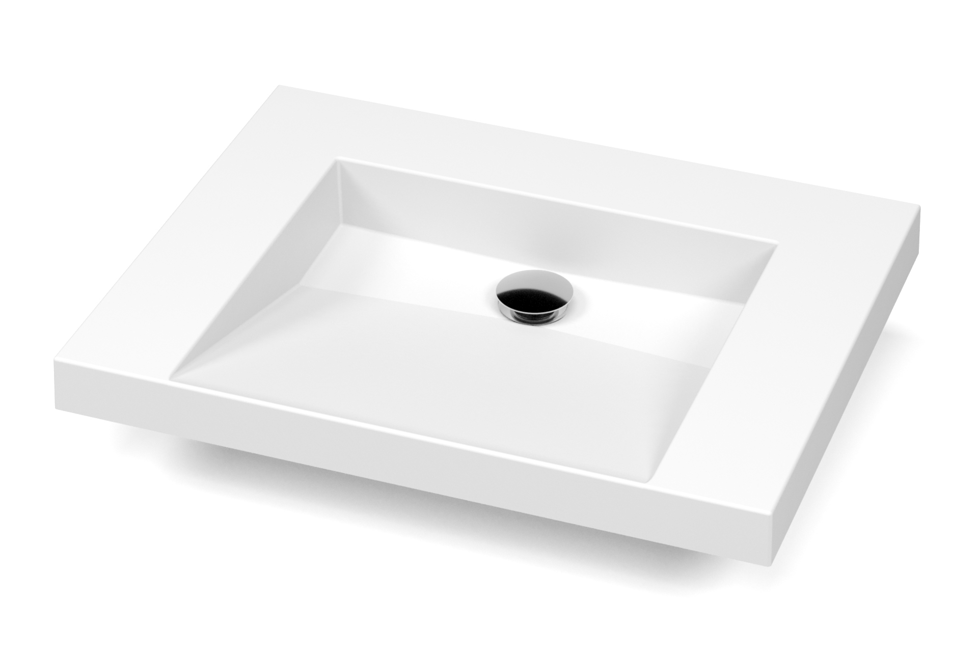 Lavabo encastre Pure Solid U 24x18x2 XCUEE24 C angle