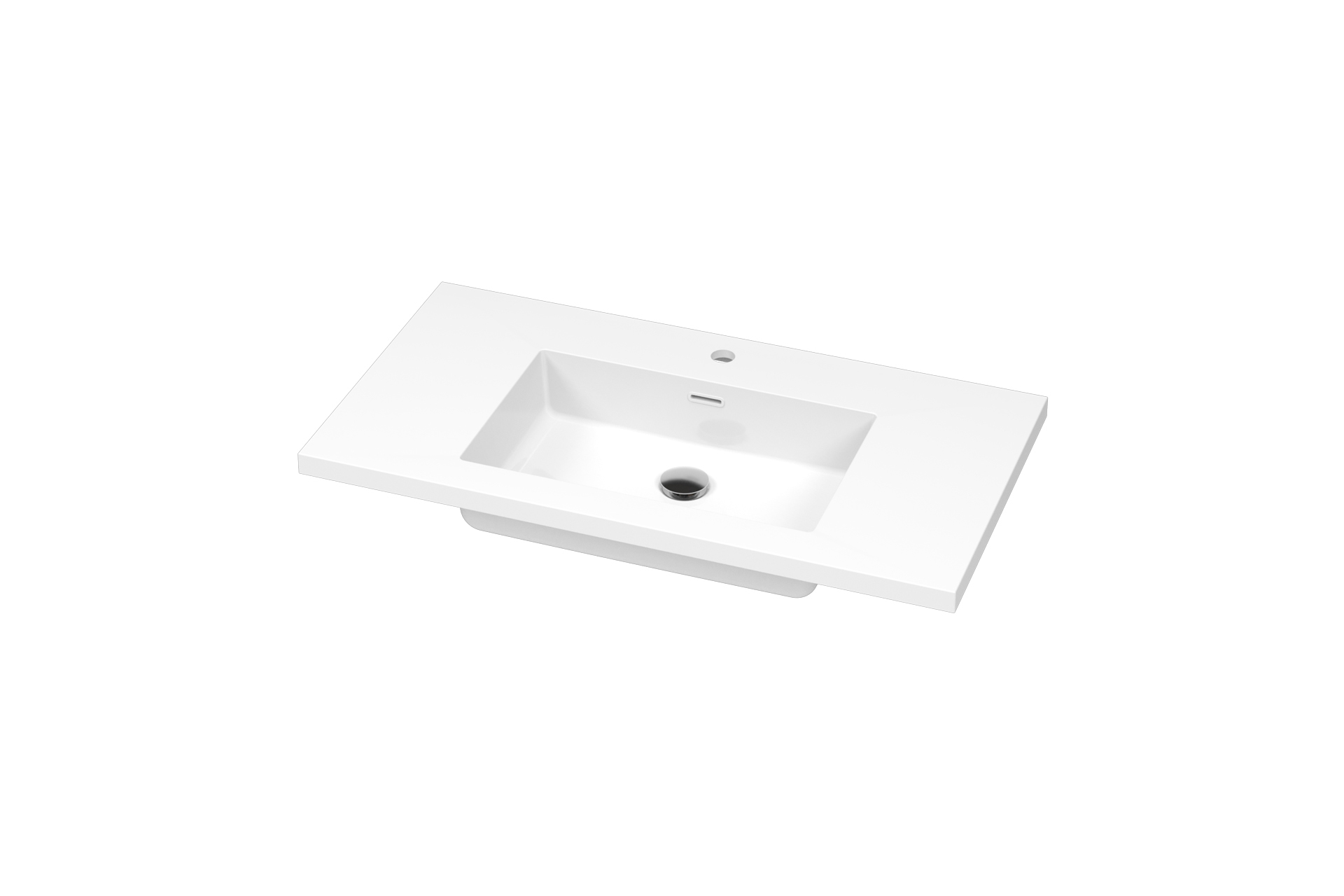 Plan lavabo Pure Solid Edge 125po LEWP001 A 36 angle
