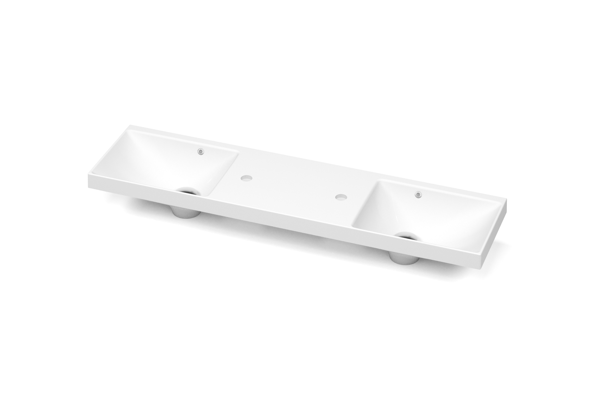 Plan lavabo Pure Solid Mini 12 2po double ML2 D4812 angle