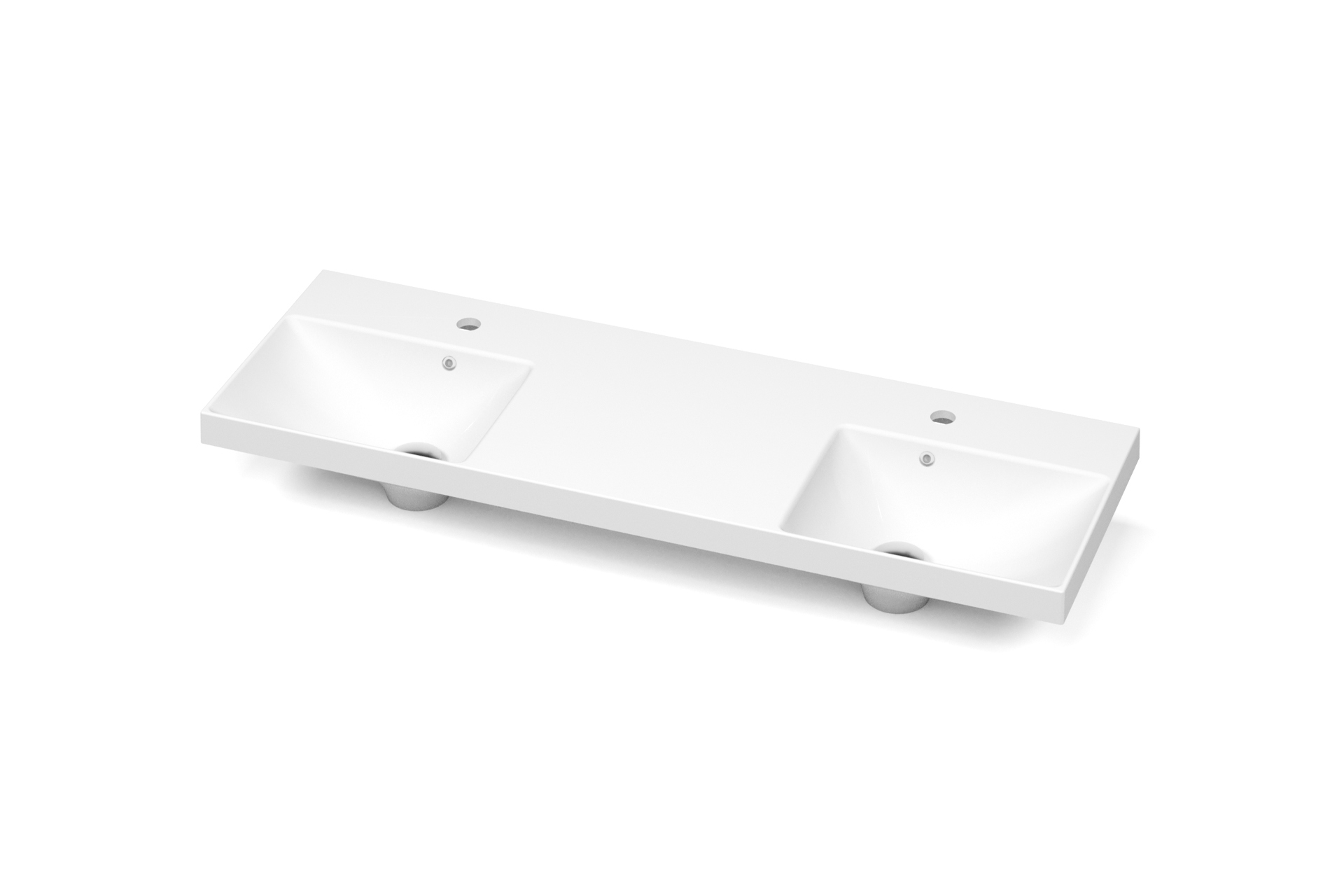 Plan lavabo Pure Solid Mini 16 2po double ML2 D4816 angle