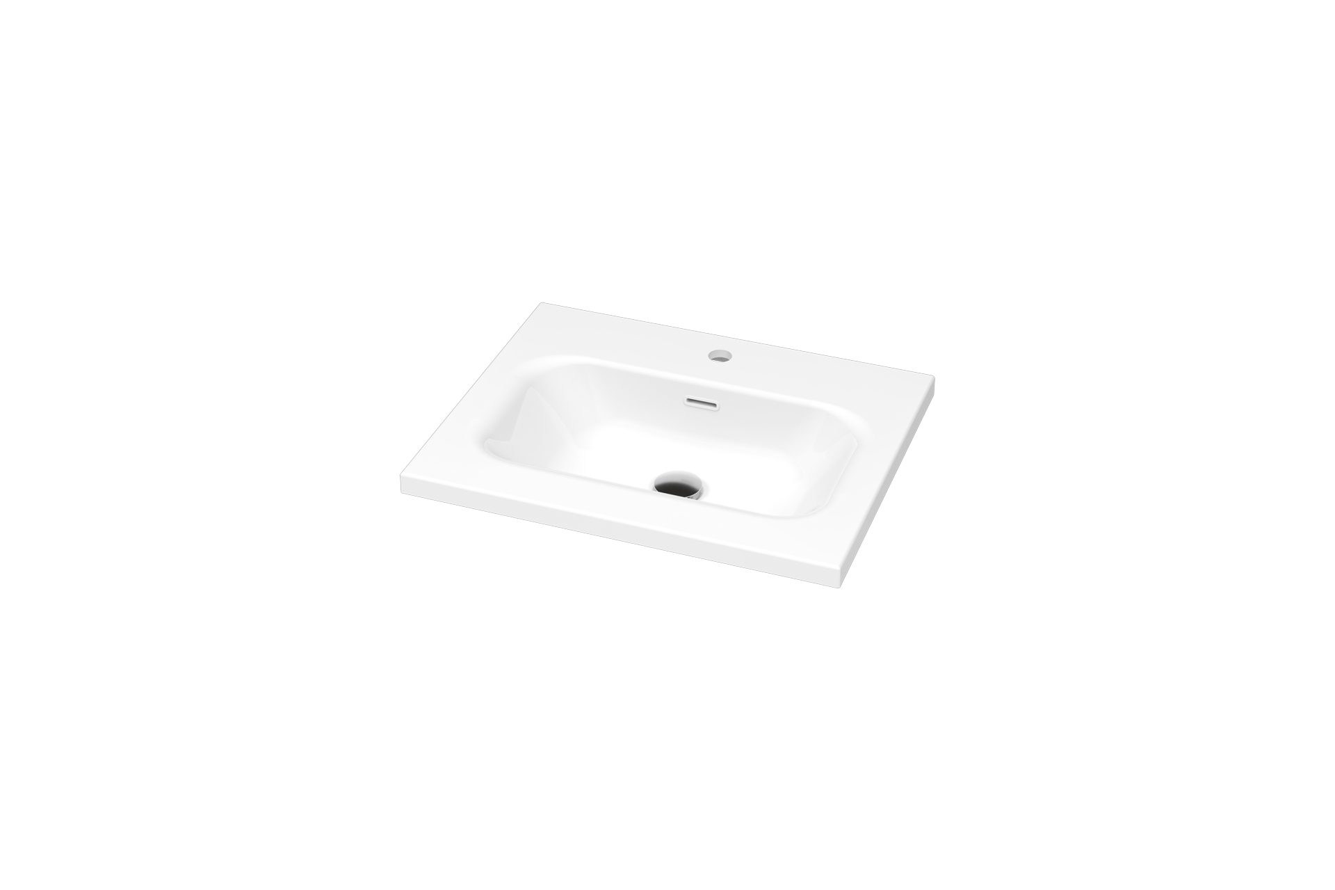Plan lavabo Pure Solid Mio 125po LIWP001 A 24 angle