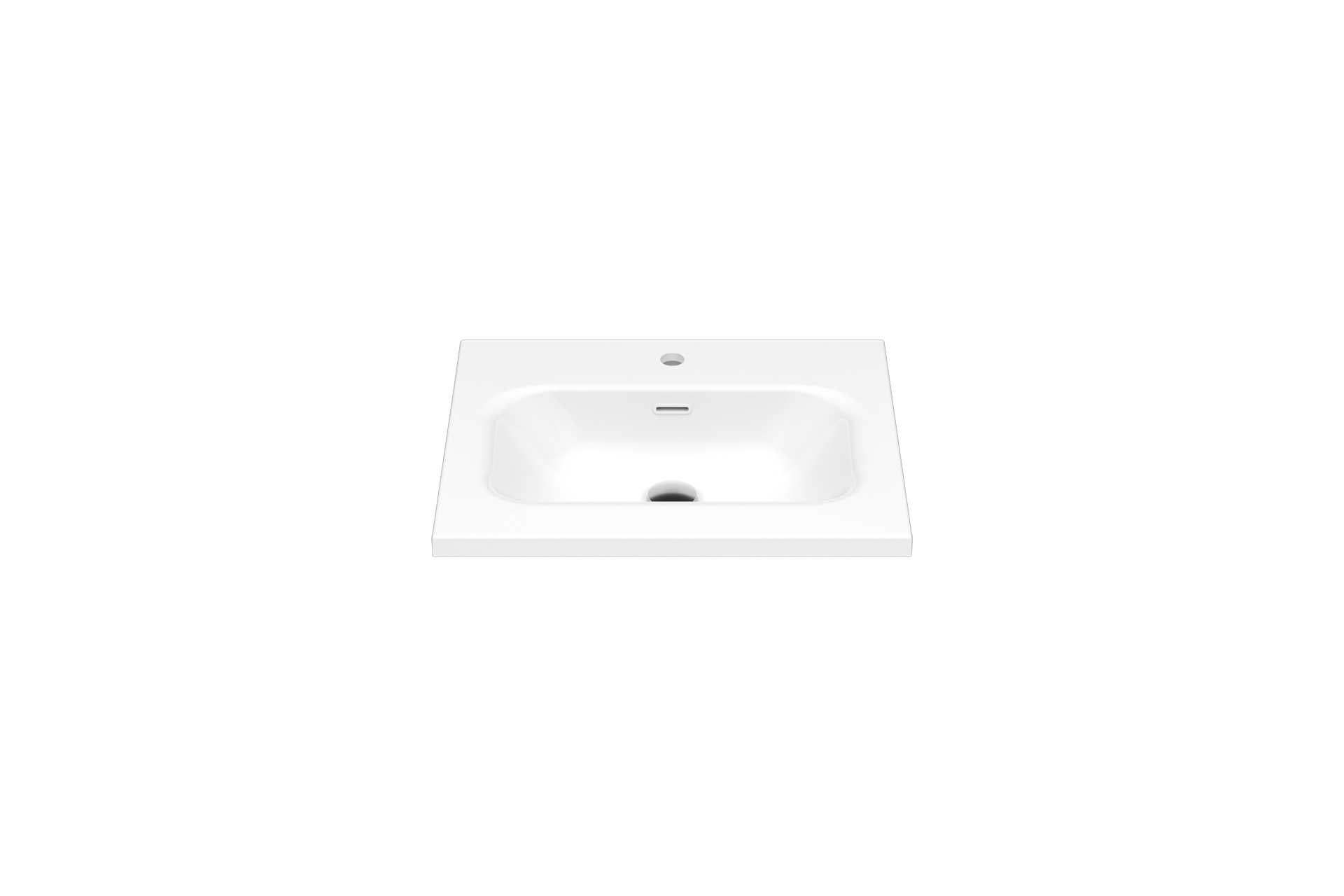 Plan lavabo Pure Solid Mio 125po LIWP001 A 24 face