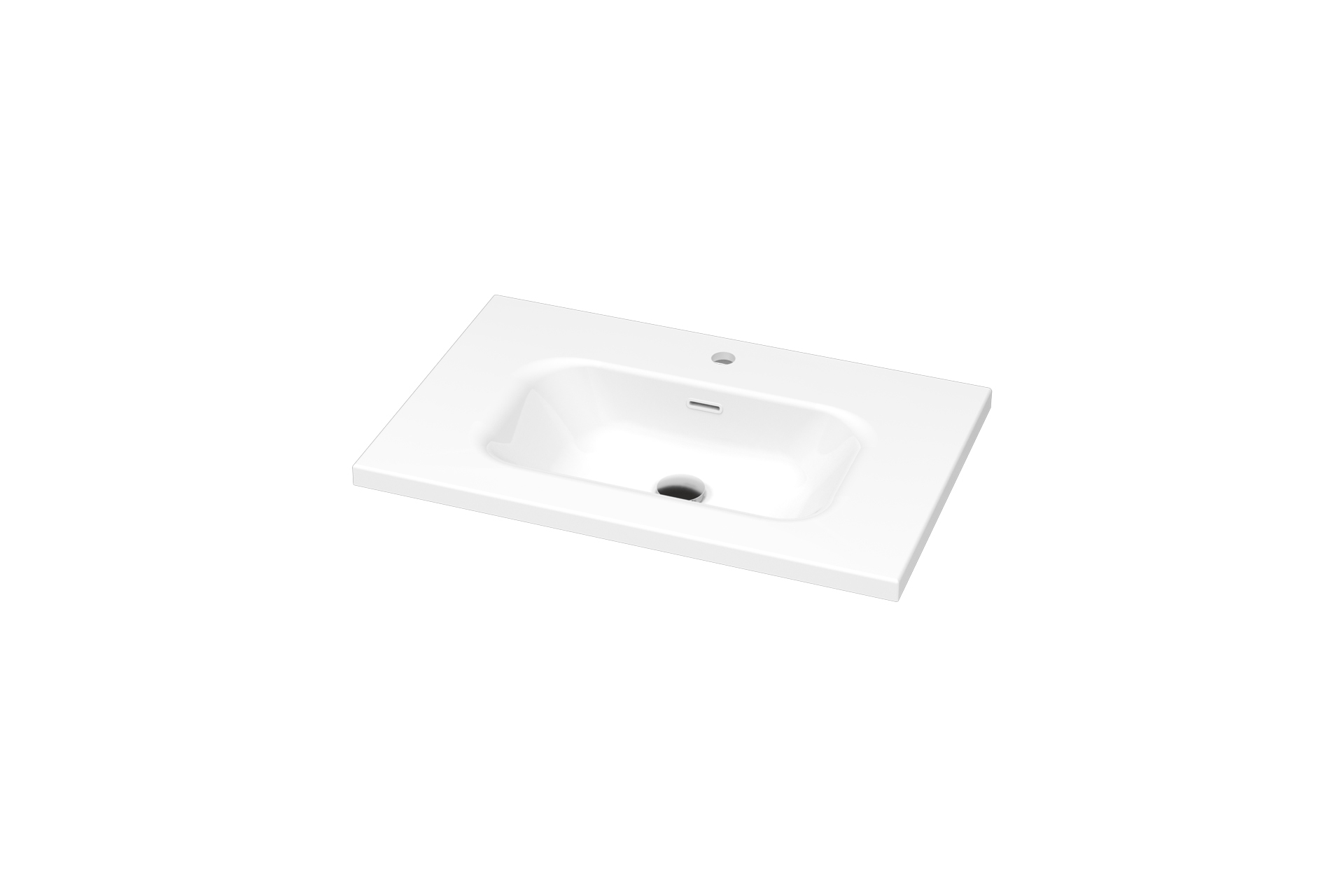 Plan lavabo Pure Solid Mio 125po LIWP001 A 30 angle
