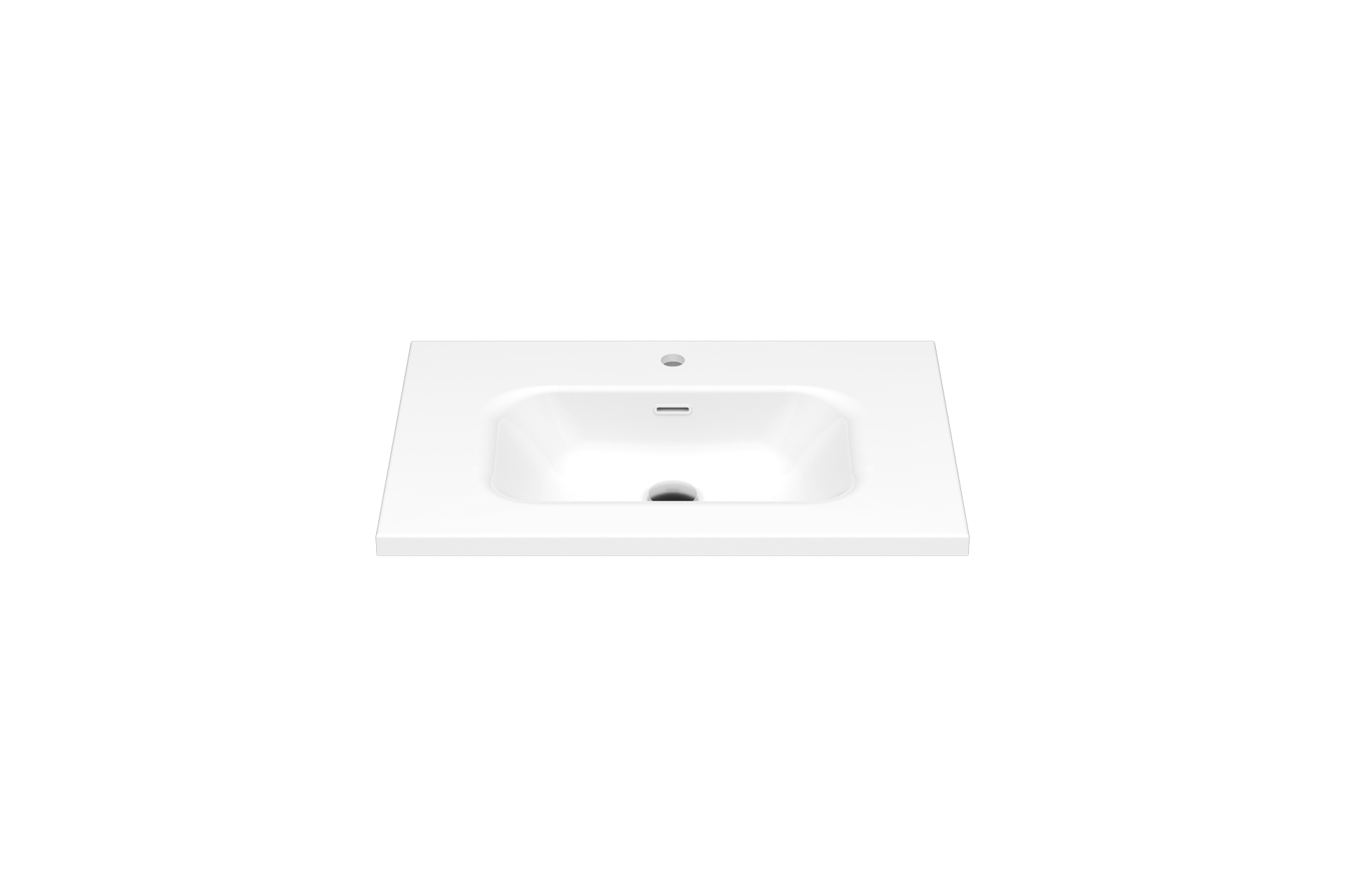 Plan lavabo Pure Solid Mio 125po LIWP001 A 30 face