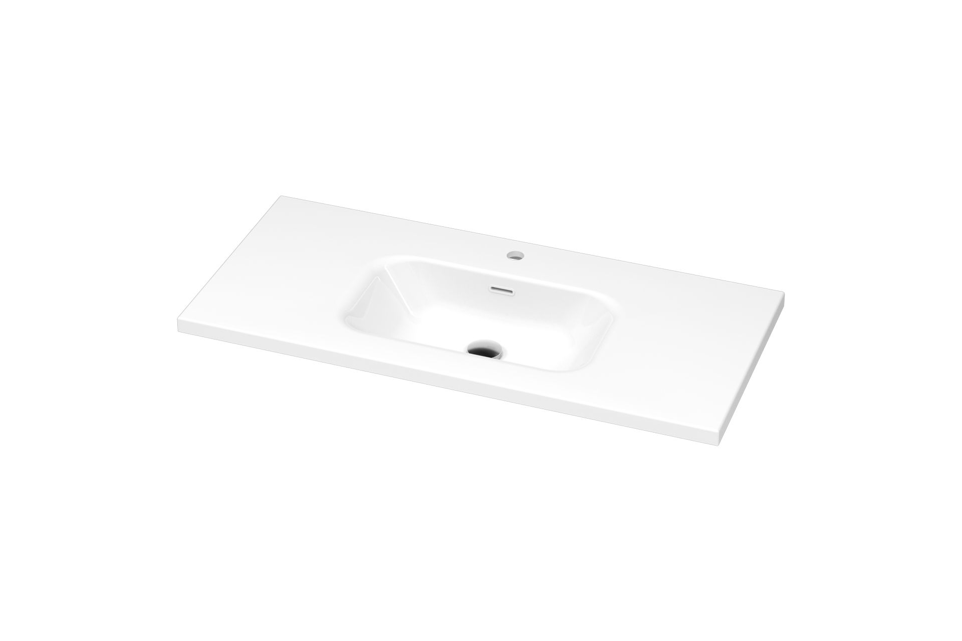 Plan lavabo Pure Solid Mio 125po LIWP001 A 42 angle