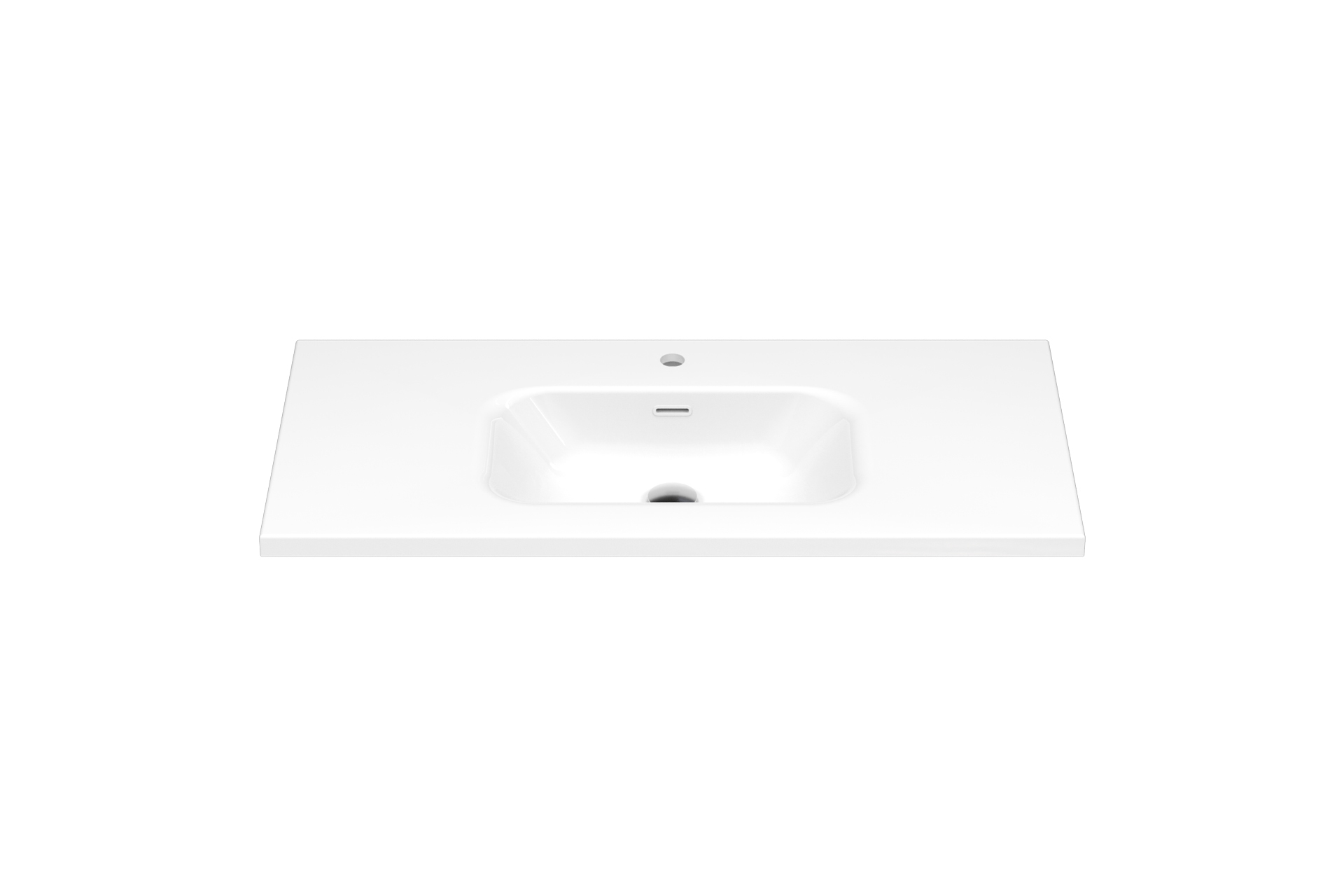 Plan lavabo Pure Solid Mio 125po LIWP001 A 42 face