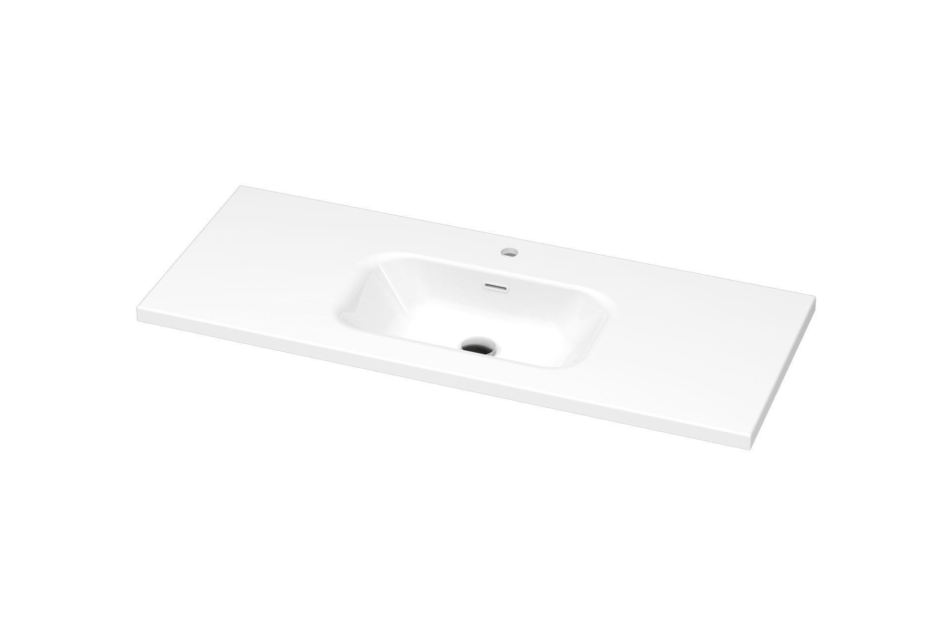 Plan lavabo Pure Solid Mio 125po LIWP001 A 48 angle