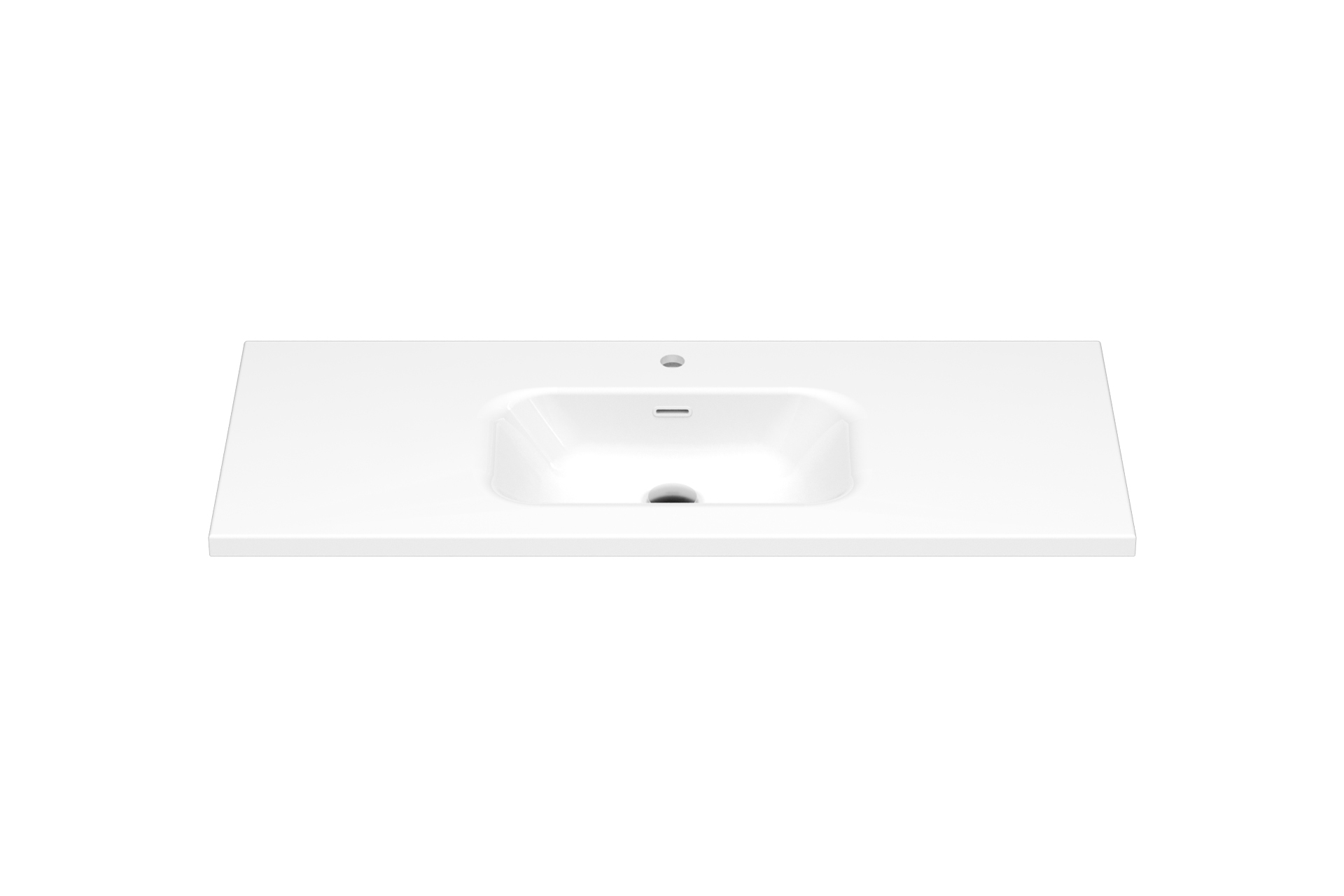 Plan lavabo Pure Solid Mio 125po LIWP001 A 48 face