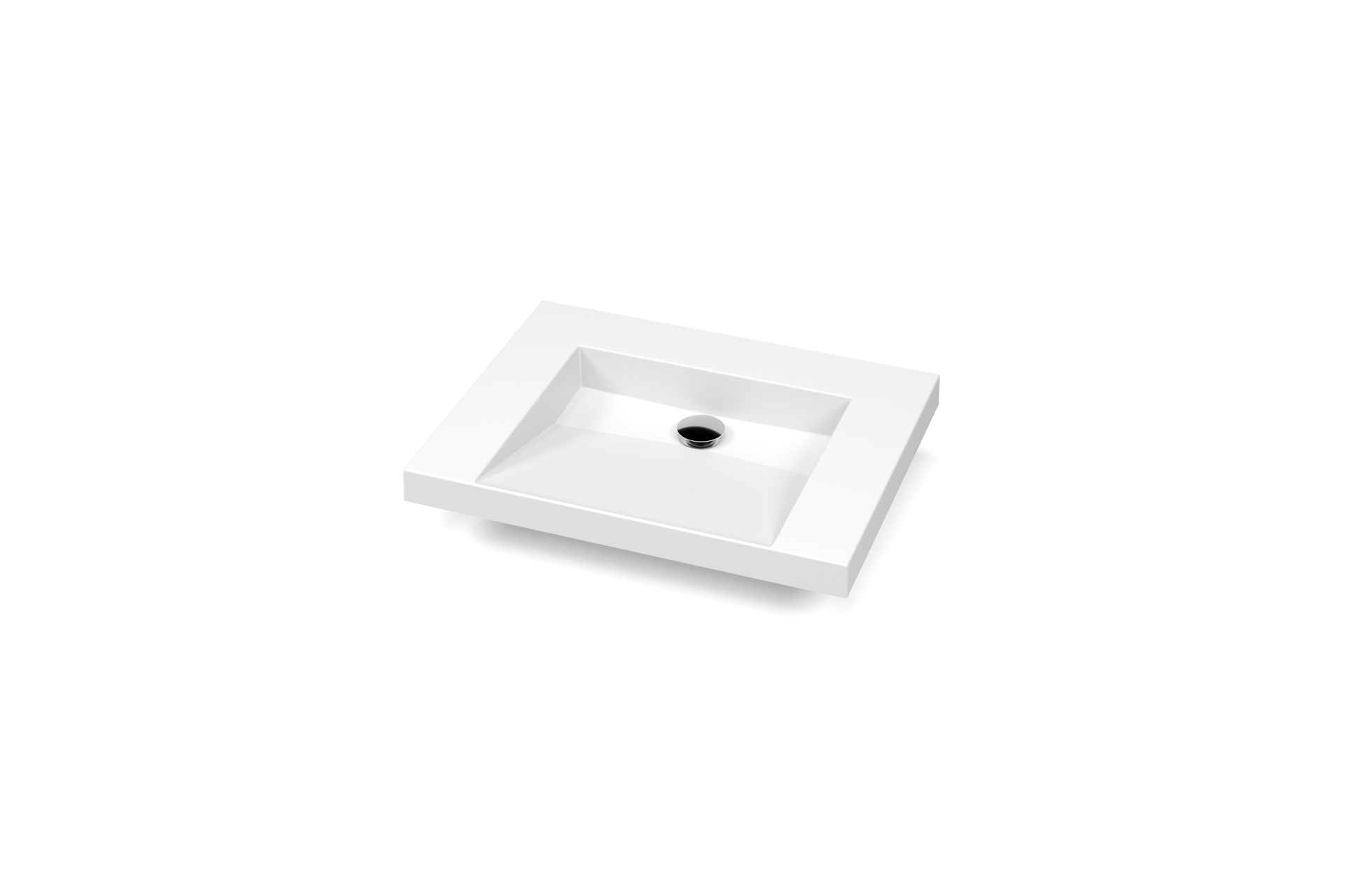 Plan lavabo Pure Solid U 2po DCUCL24 C angle