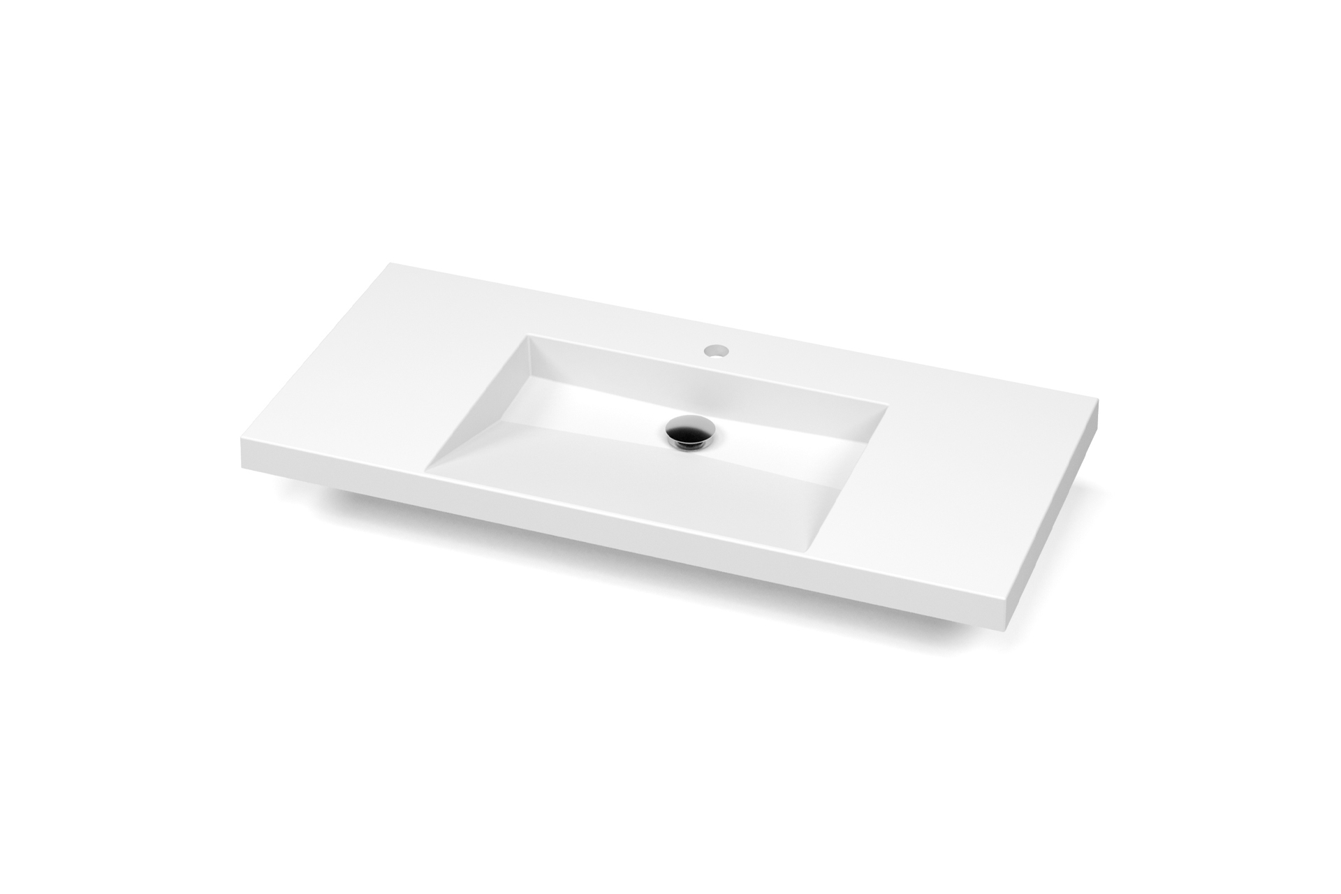 Plan lavabo Pure Solid U 2po DCUCL42 C angle