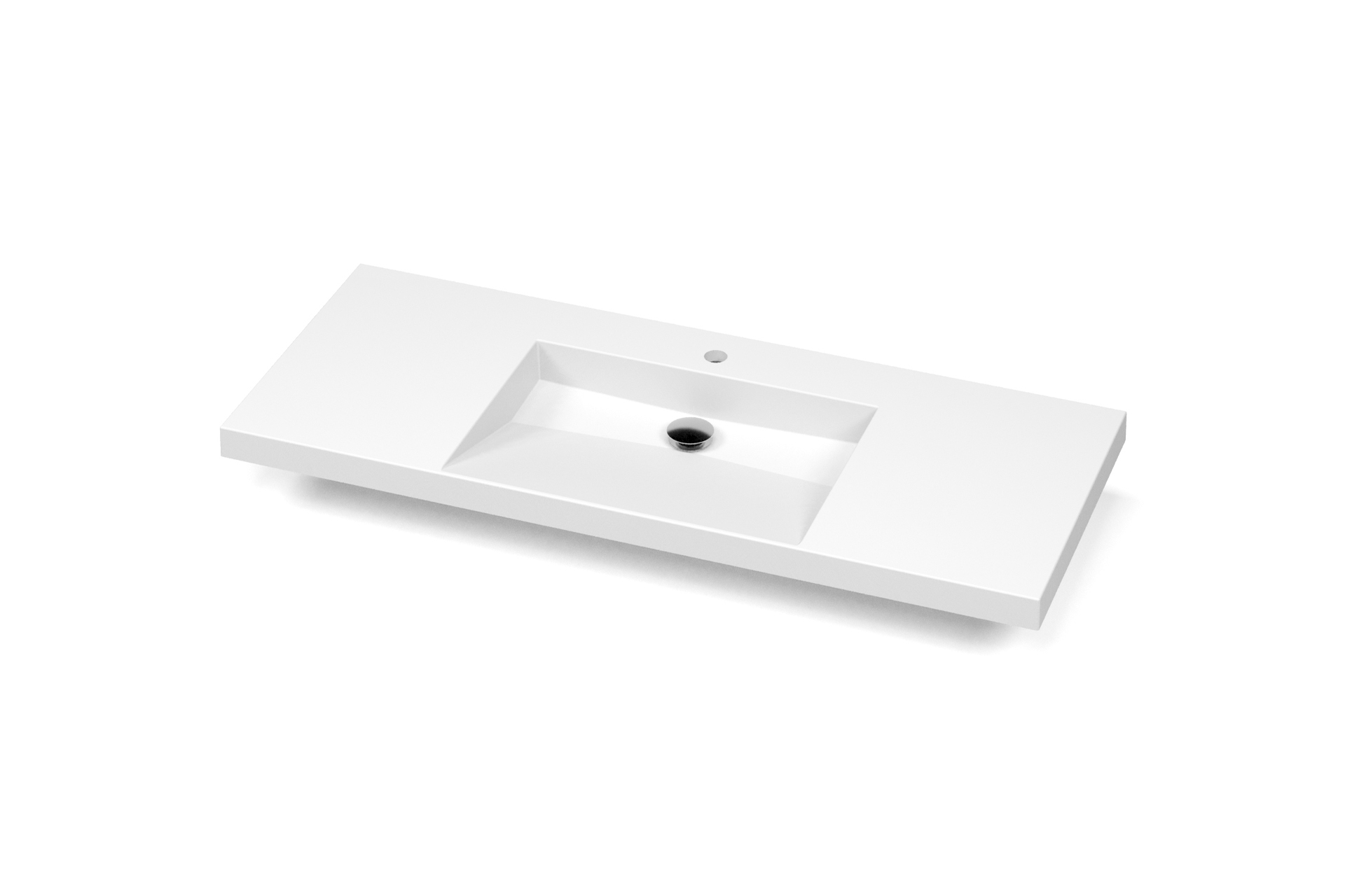 Plan lavabo Pure Solid U 2po DCUCL48 C angle