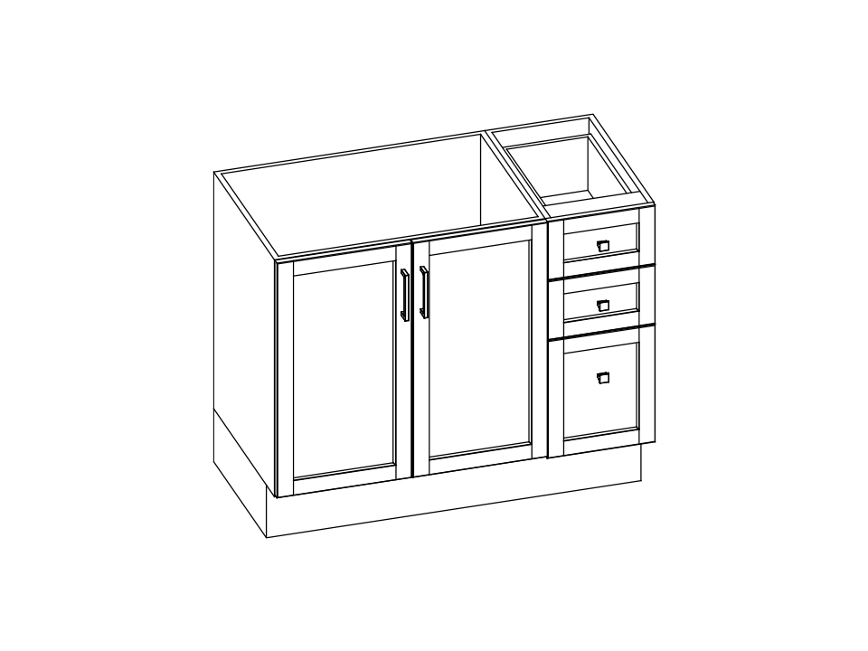 Essentia Trans Shaker meuble lavabo ES90 B113