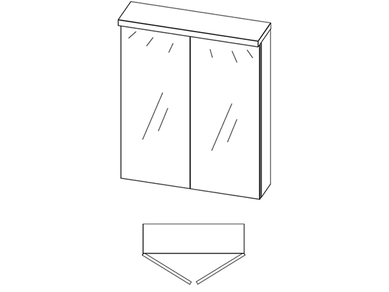 Contemporary medicine cabinet 2 doors | Vanico-Maronyx