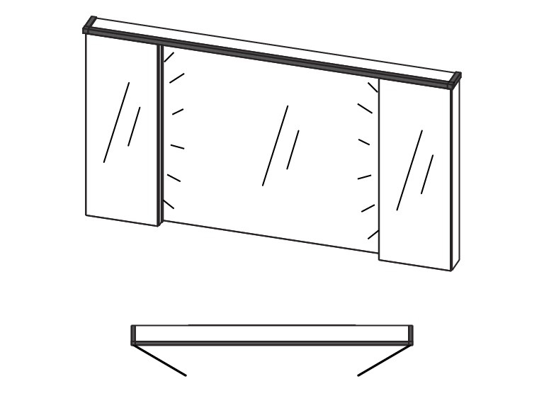 Plaza Metal miroir pharm PM6 P3200 avec Top