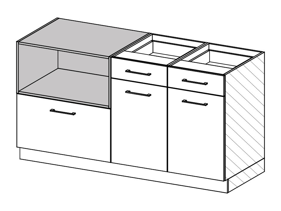 Sdl contemp cais bas 1n 30 dbl 18 d YCB5012 X