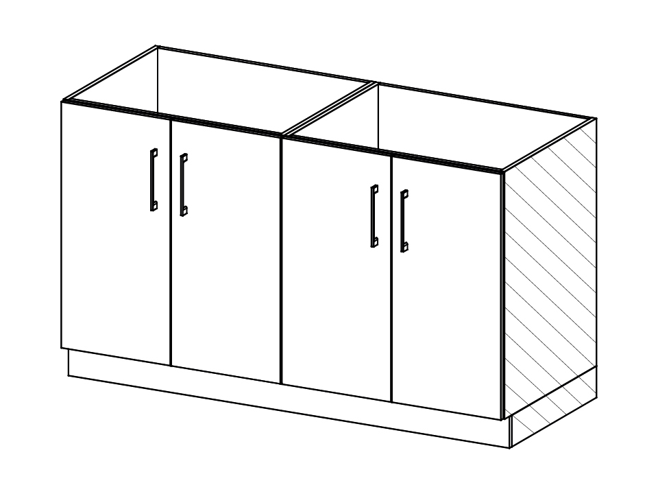 Sdl contemp cais bas 2p dbl l30 YCB4001 X
